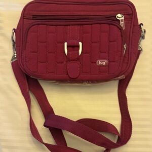 Lug Crossbody Bag in Rich Pink